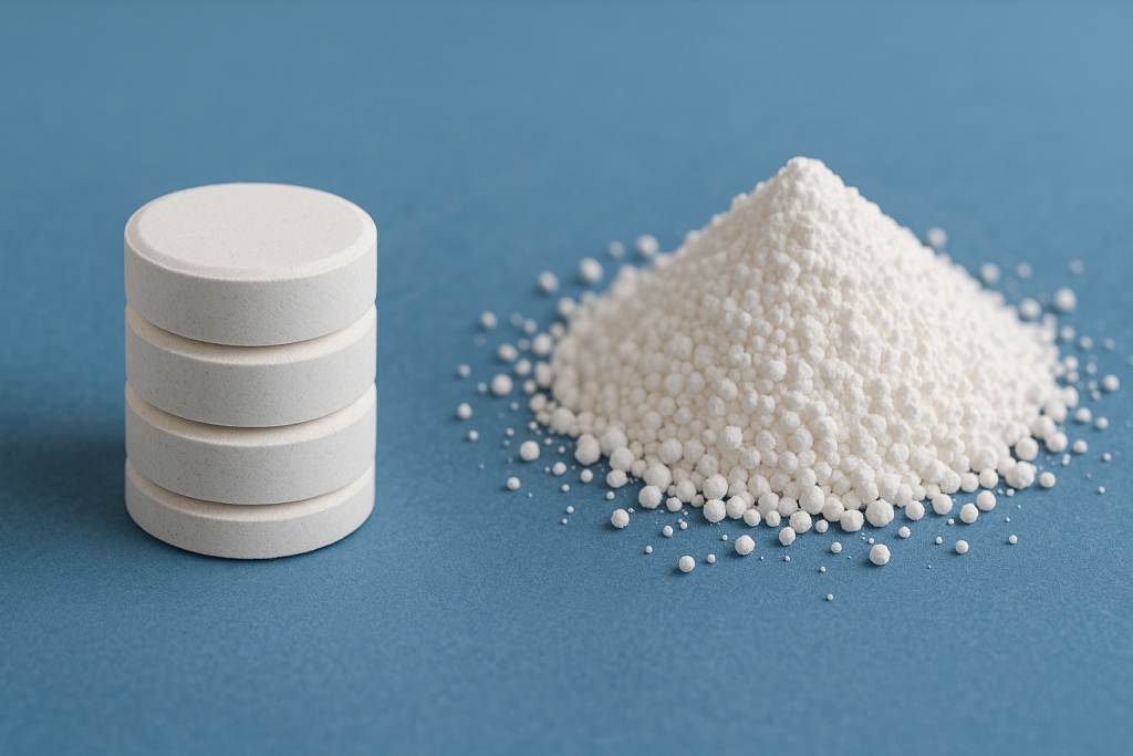 Calcium Hypochlorite Tablets vs. Granules