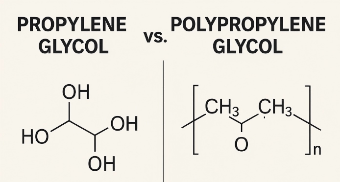 Propylene Glycol vs. Polypropylene Glycol